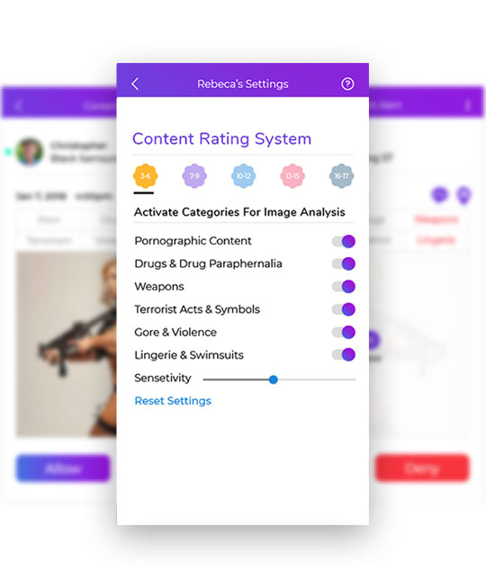 Screengrabs of the i-approve application