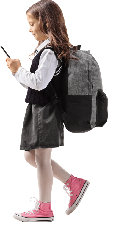 Girl with phone